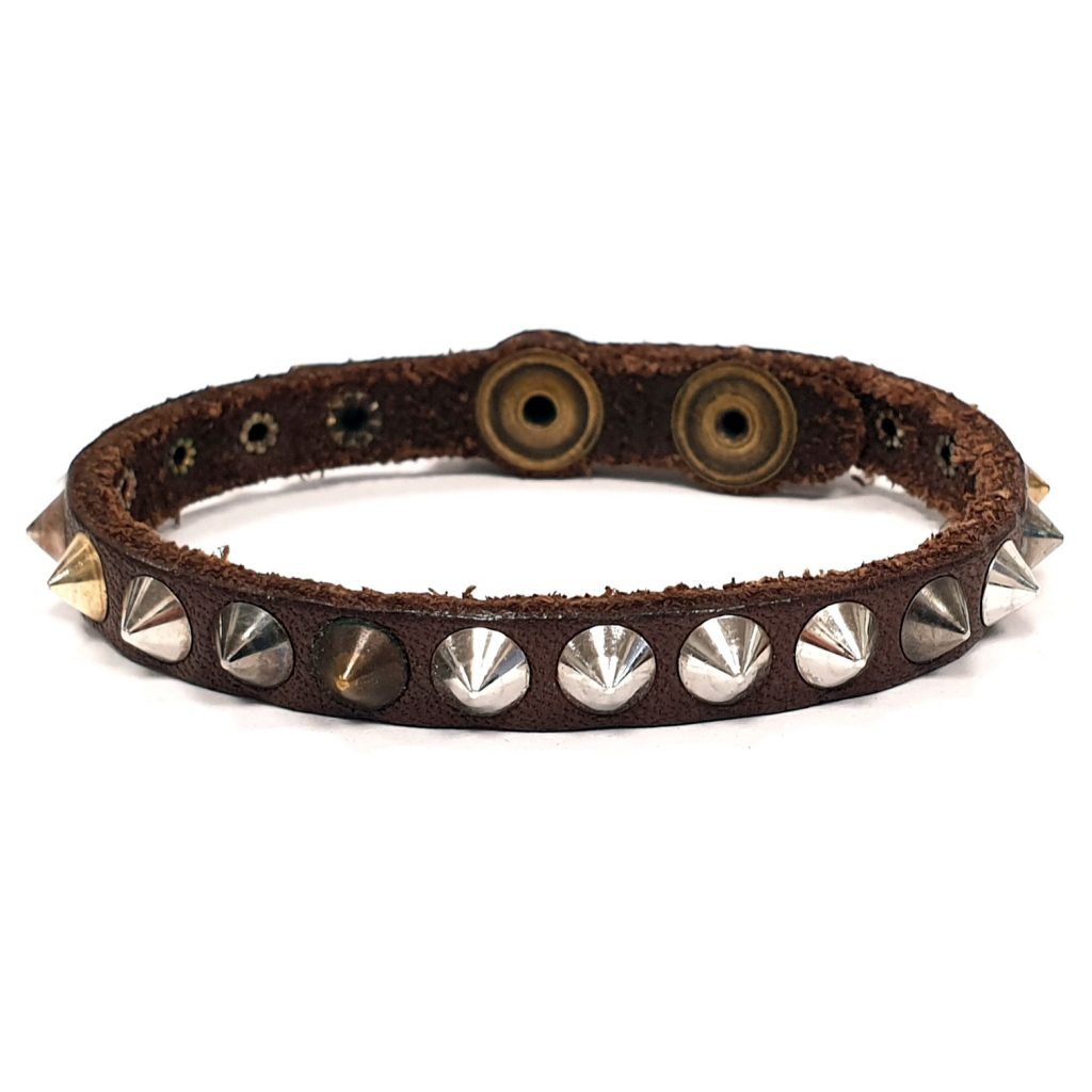 NOVICA Donna Wristband Braccialetto di Cuoio, 7 'Foliage Brasiliano a Mandorla